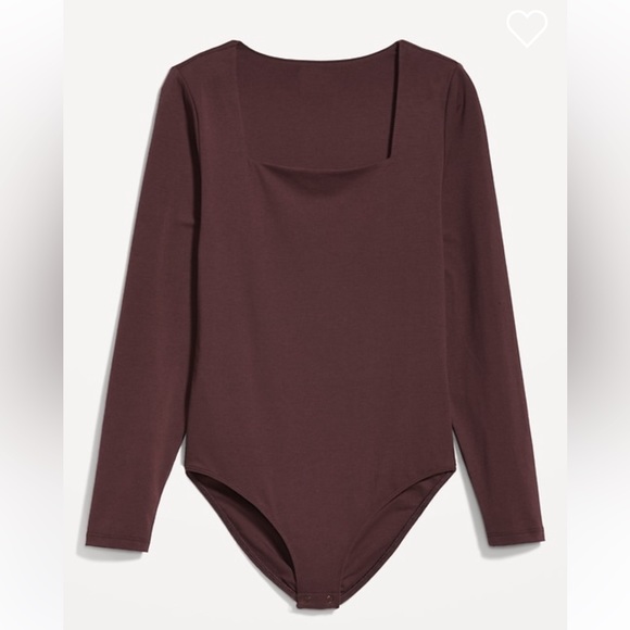 Burgundy ribbed body suit - Picture 8 of 8